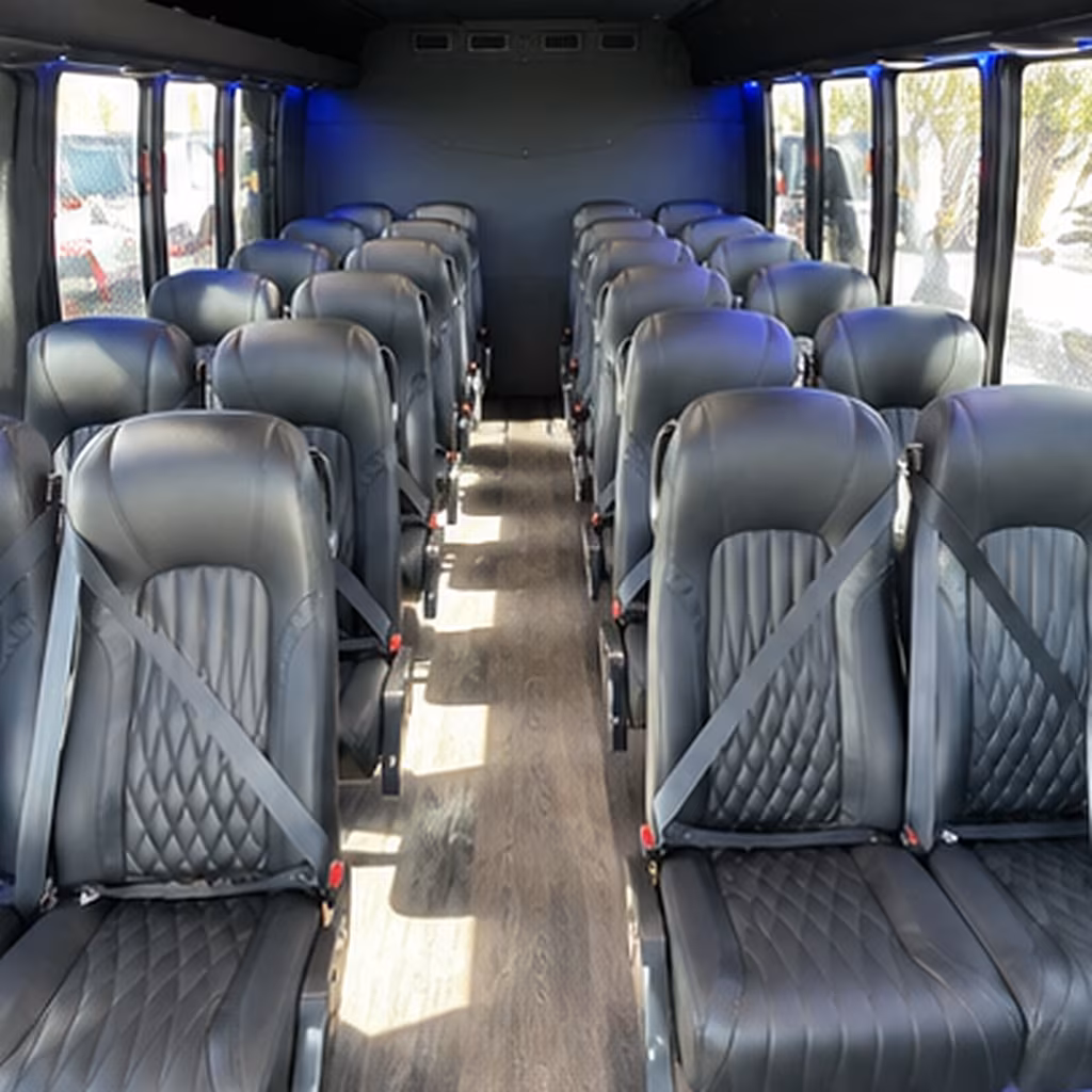 corporate airport transfer buses serving lax burbank and long beach