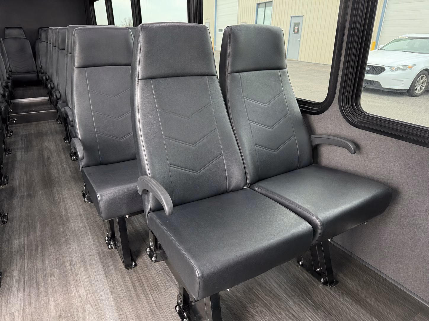 los angeles 18 passenger minibus inside