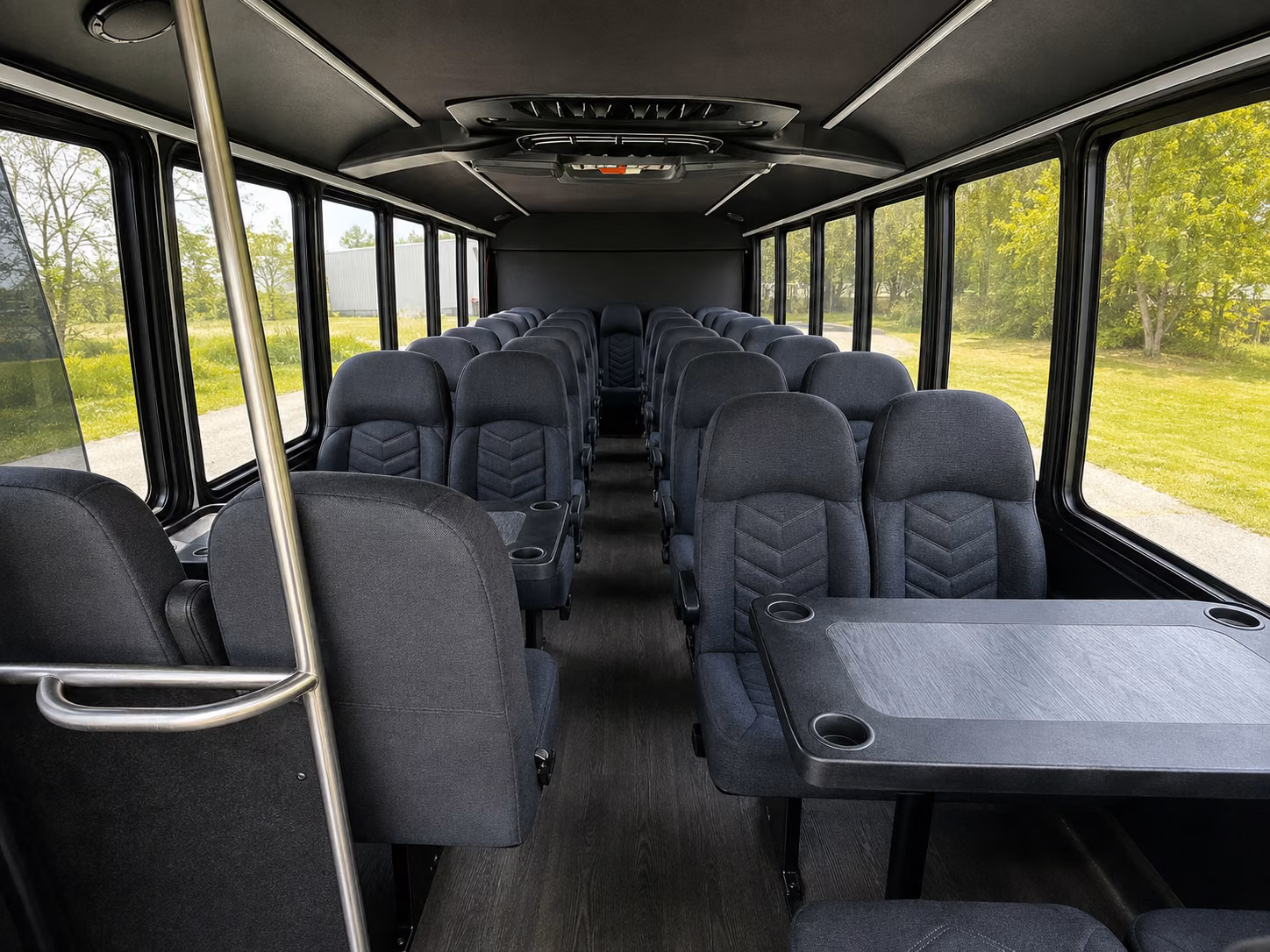 los angeles 18 passenger minibus interior