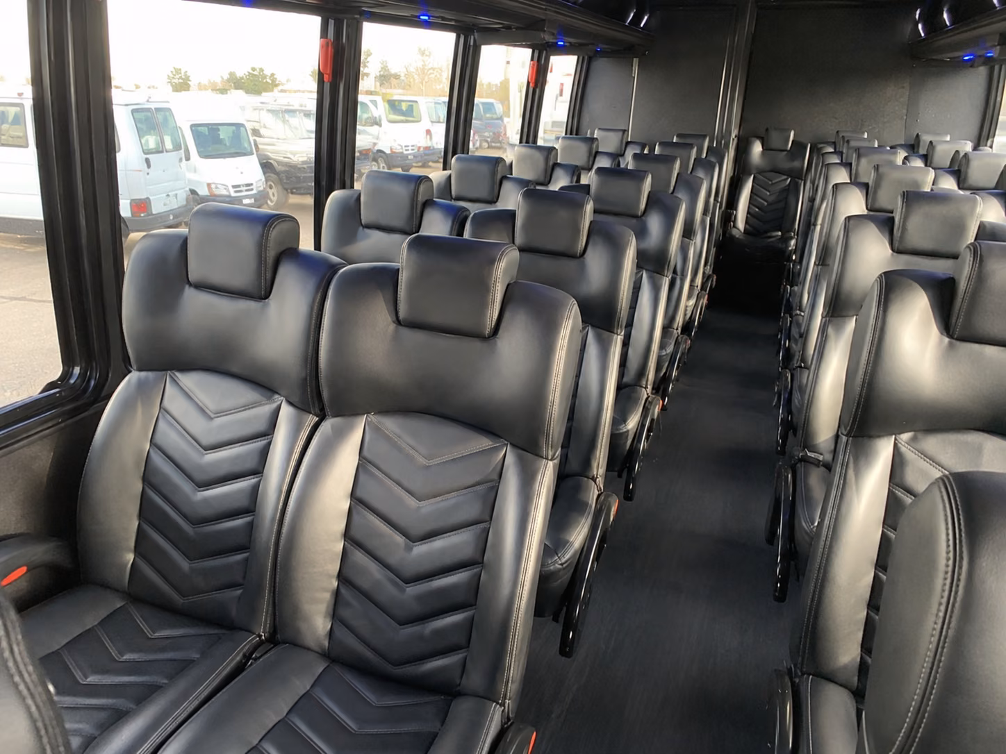 los angeles 20 passenger minibus inside