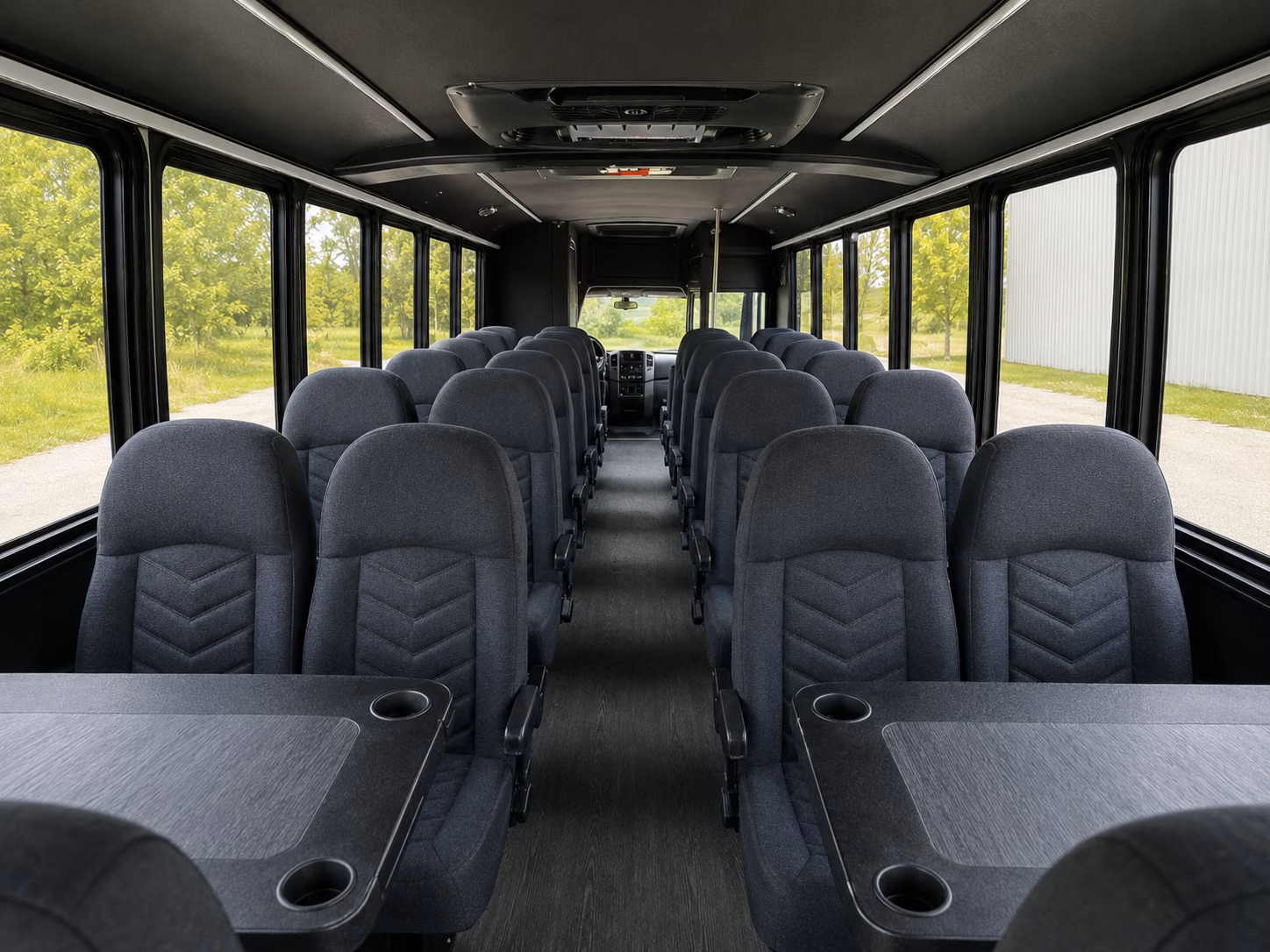 los angeles 20 passenger minibus interior