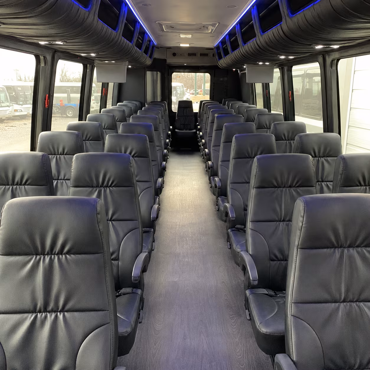 los angeles 30 passenger minibus inside