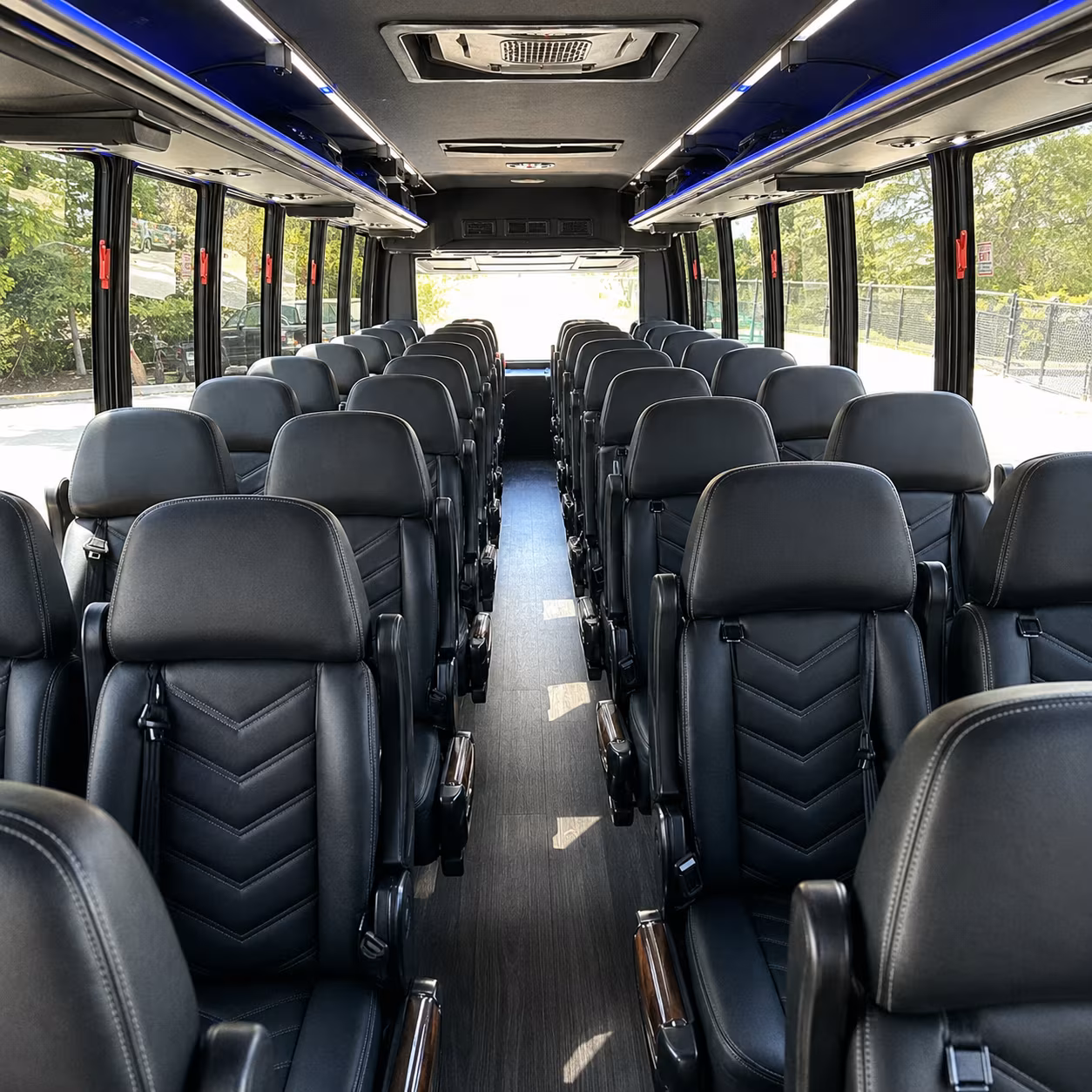 los angeles 30 passenger minibus interior