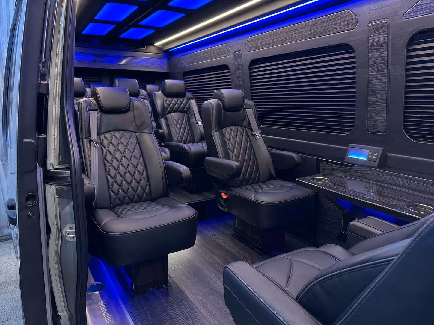 los angeles corporate transportation onboard seating