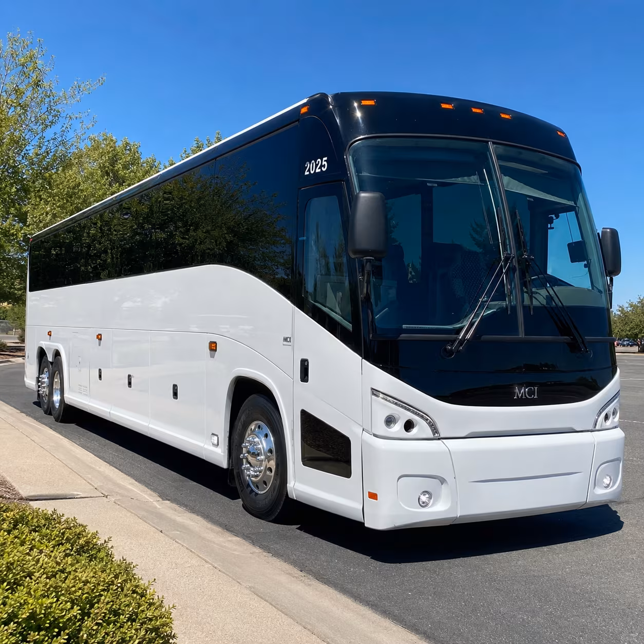 los angeles government military charter bus rental