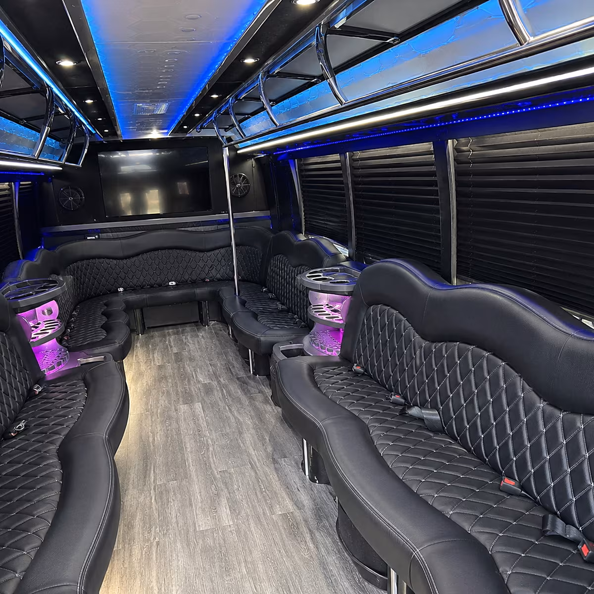los angeles party bus interior