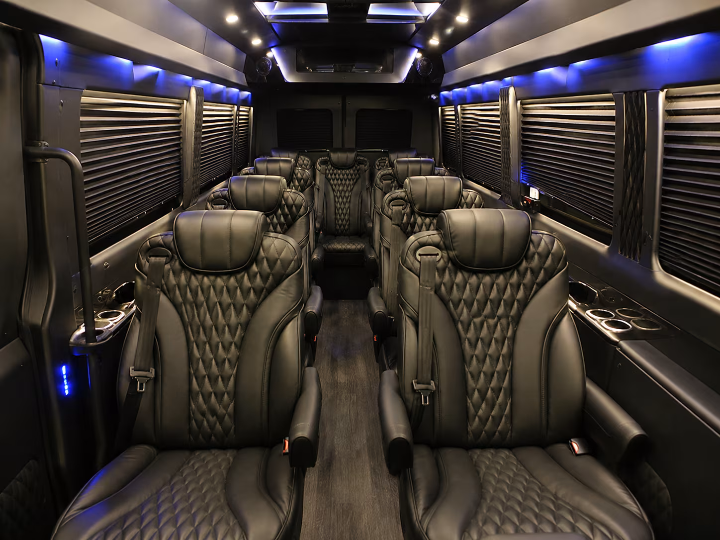 los angeles sprinter van with driver interior